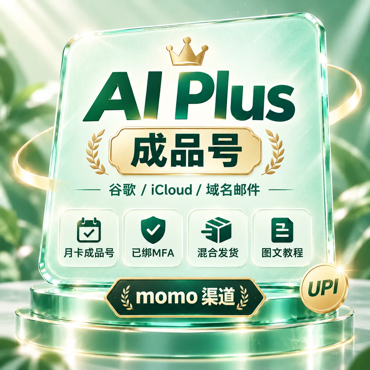 谷歌/iCloud 成品 Plus(质保首登)- UPI 商品图片