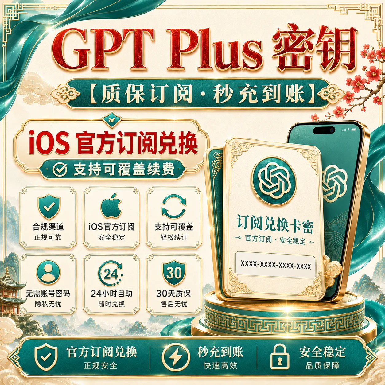【IOS渠道 | 质保订阅】GPR Plus~秒充 安卓可用~可覆盖~ CDK 商品图片