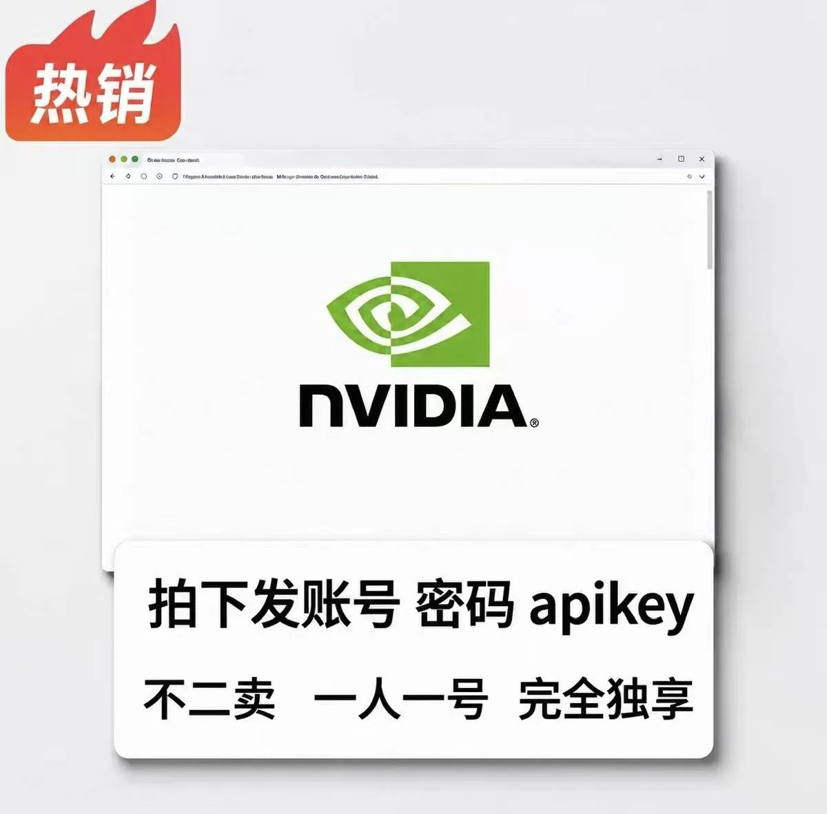 英伟达API账号 商品图片