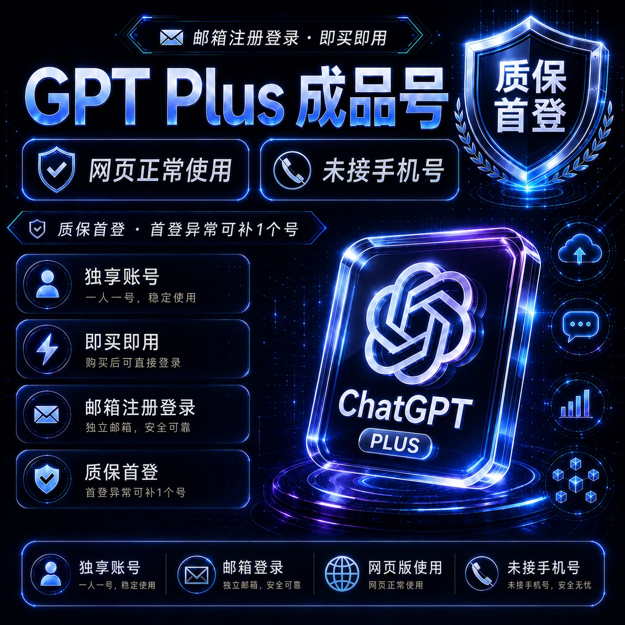 plus icloud邮箱独享成品号未接马(史诗级优惠价) 商品图片