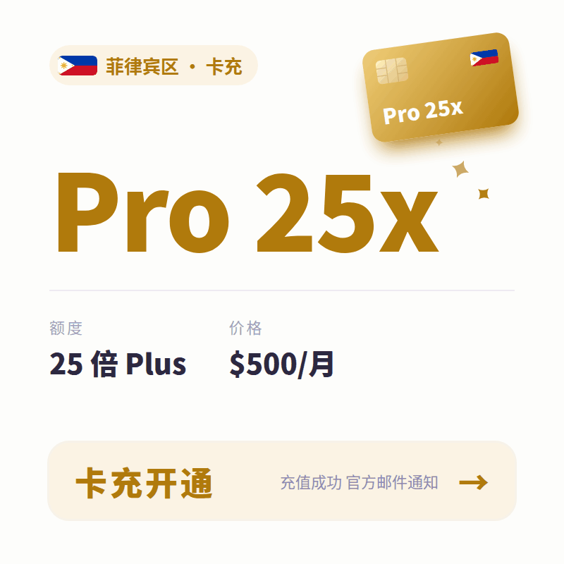 【菲区】卡充Codex Pro 25x CDK 官网正规充值 商品图片