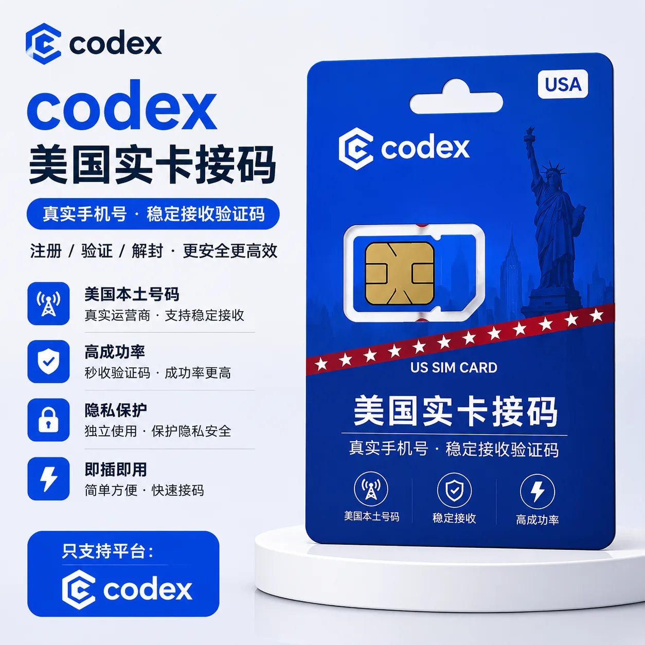 G接马，美国实卡（25min内可多次验证）商品图片