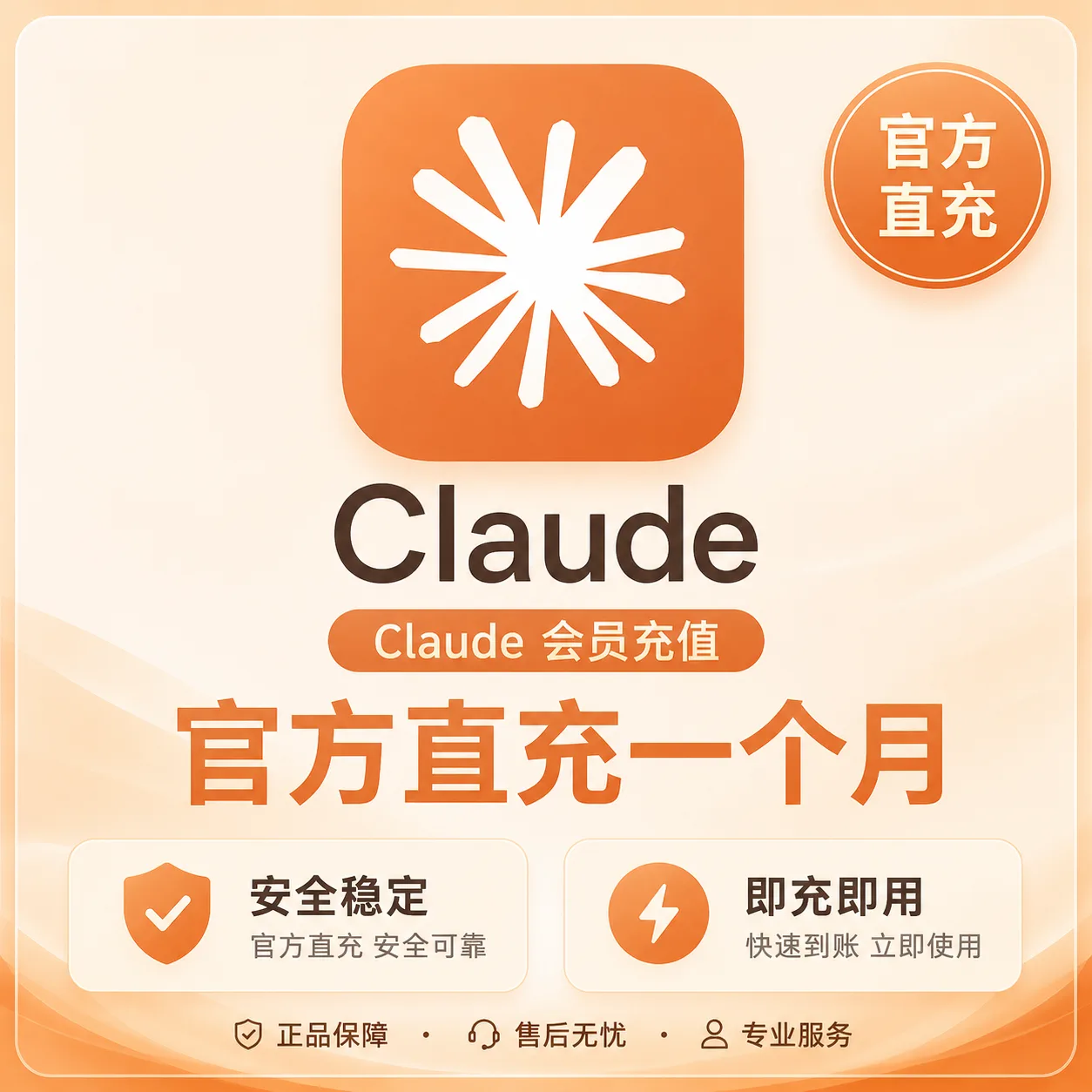 claude pro官方直充月卡|质保30天🔥 商品图片