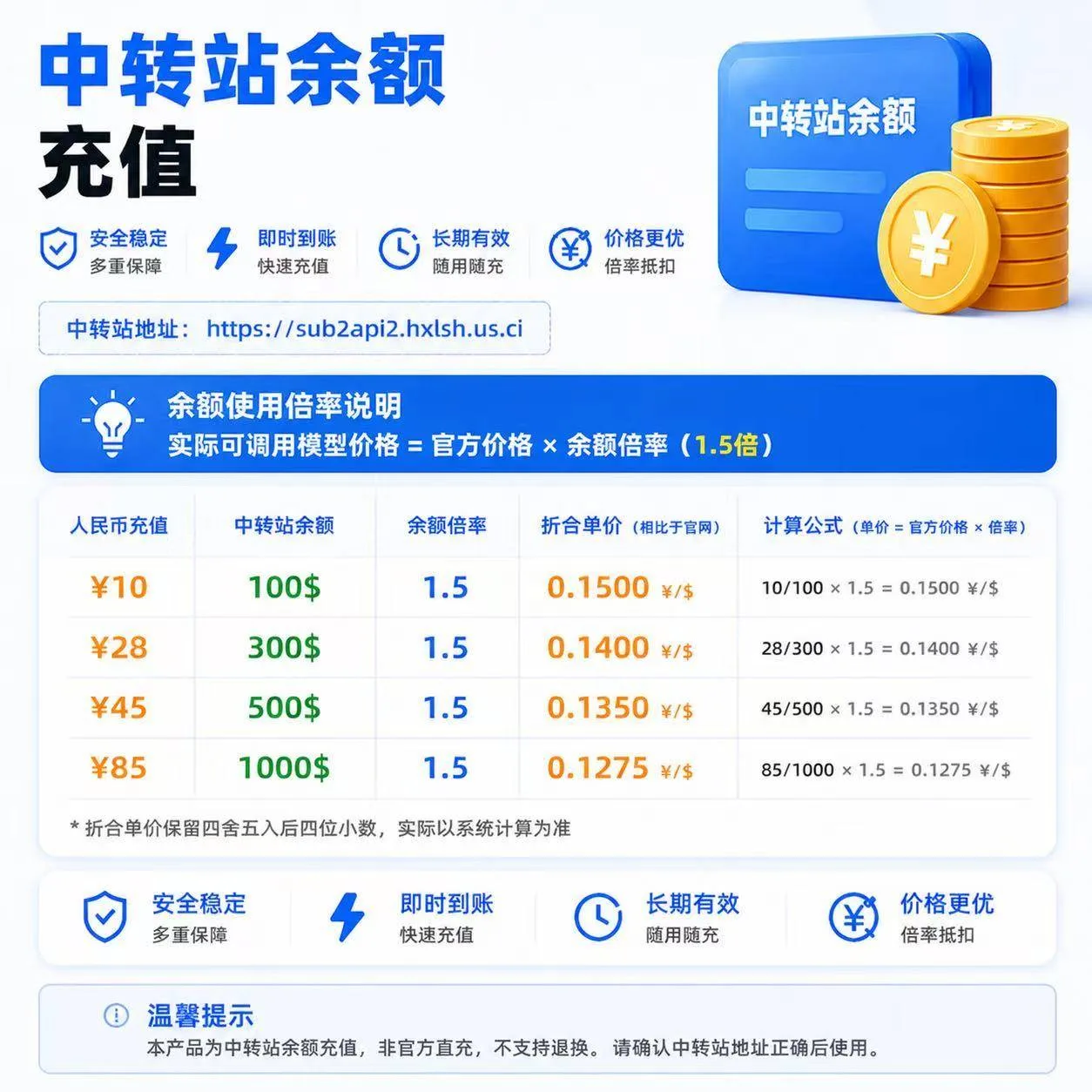 API中转站体验天卡50刀商品图片