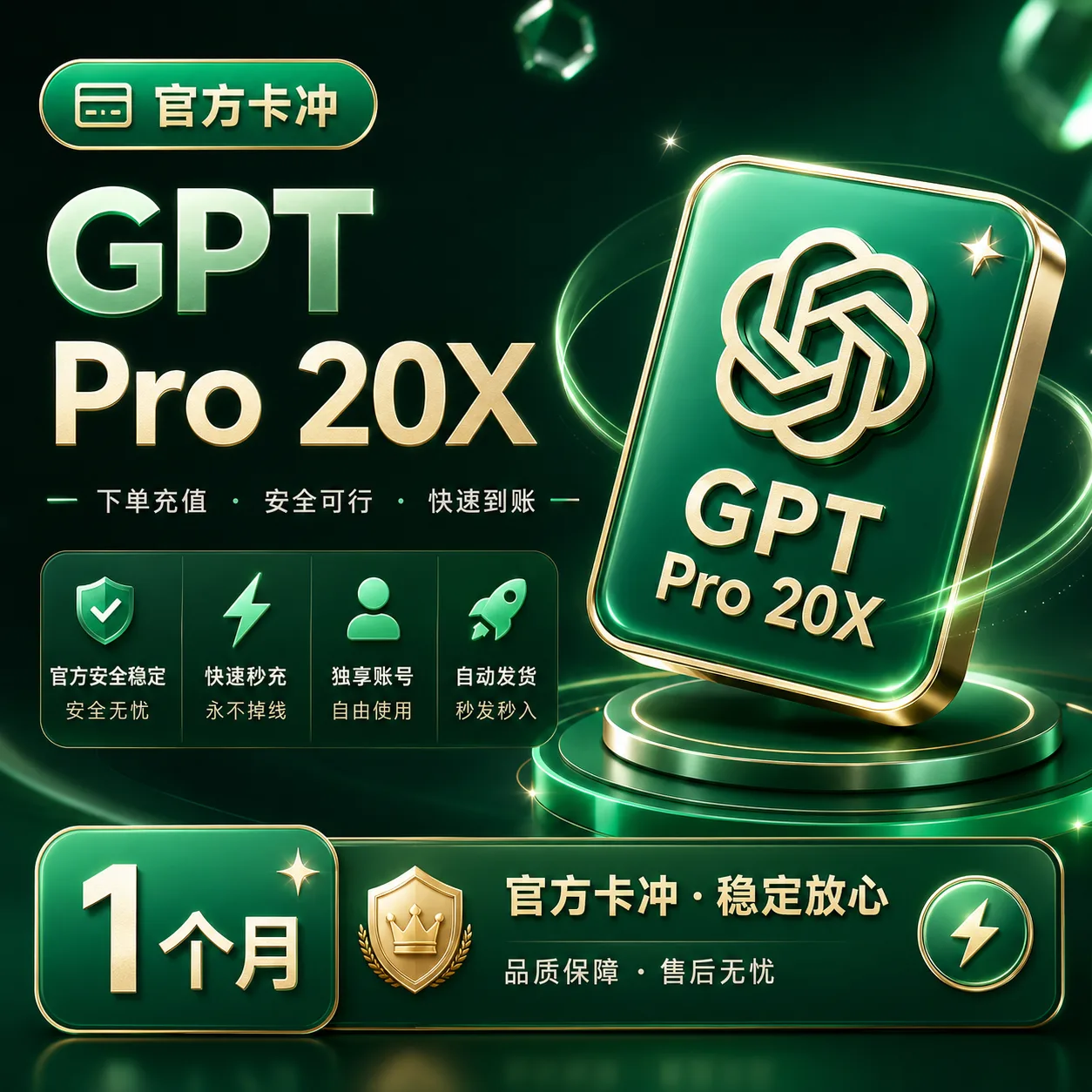 G Pro 20X 【官方卡冲】1个月～支持续费 【请仔细阅读介绍后再下单】 商品图片