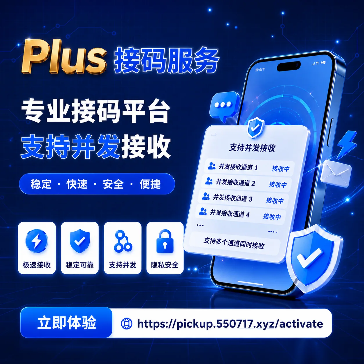 GPT Plus｜接码服务｜Codex验证码｜短信验证码 | Codex接码 | 验证码接码 商品图片