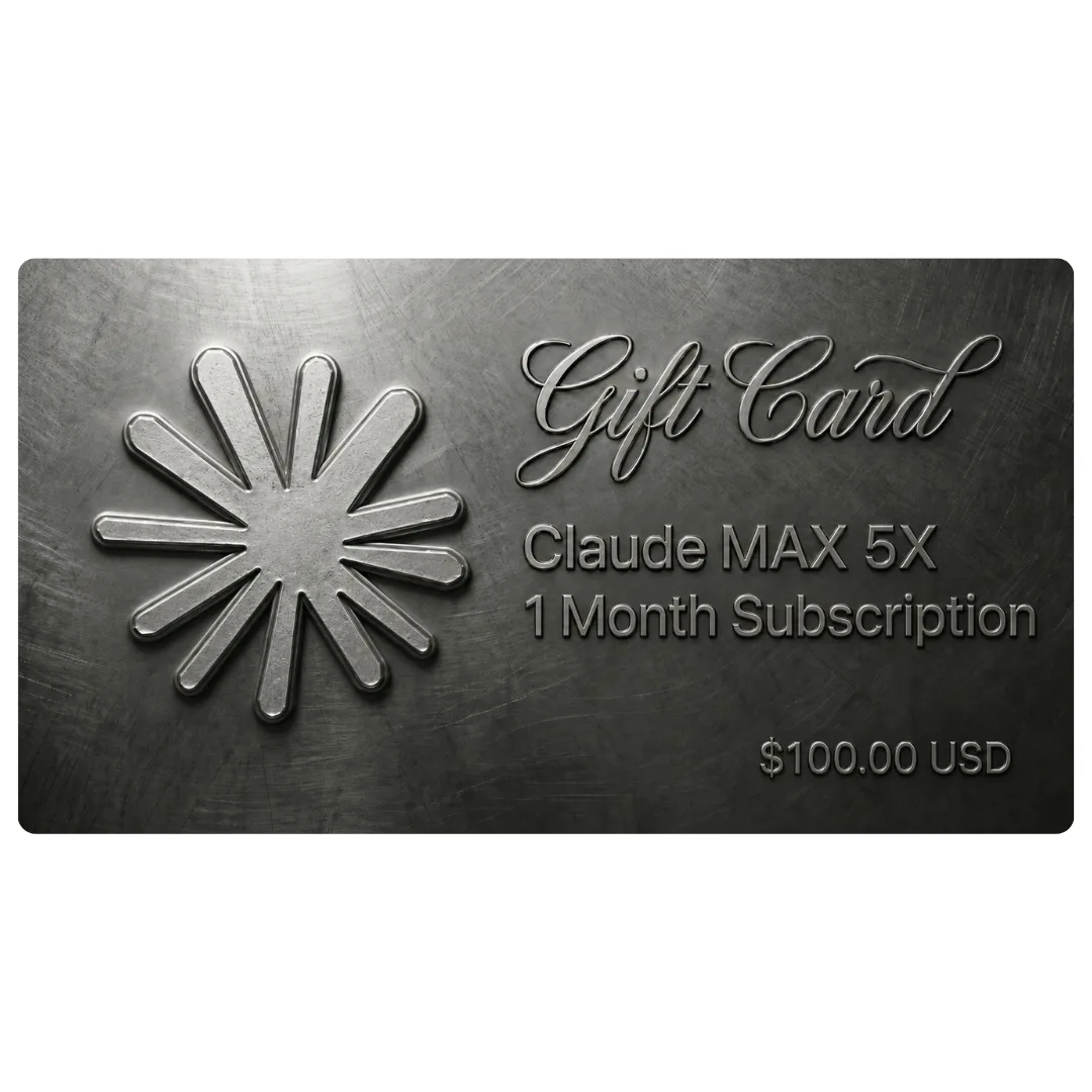 Claude MAX 5X | 100USD | 官方直冲 | 1个自然月 商品图片