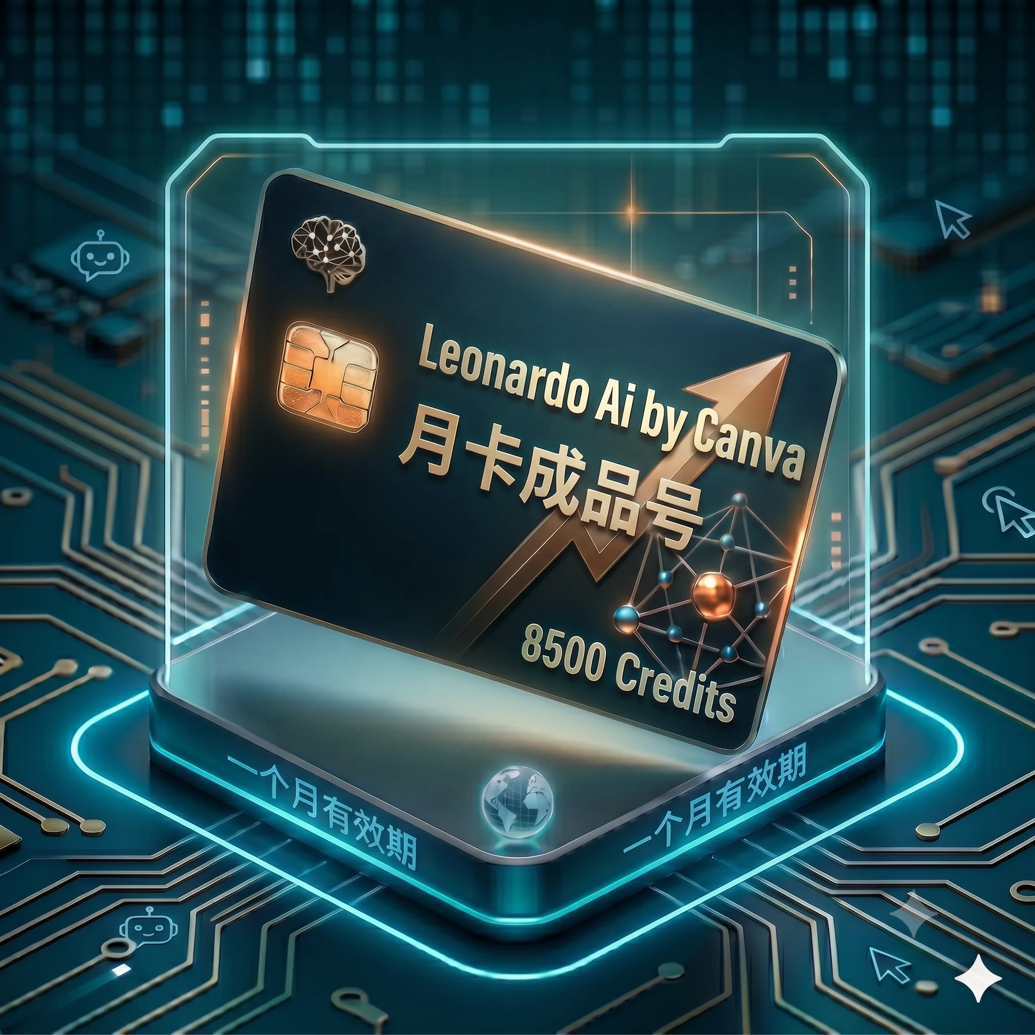 Leonardo Ai 稳定特殊渠道月卡独享成品号(8500积分,支持seedance2.0mini 等,质保首登) 商品图片