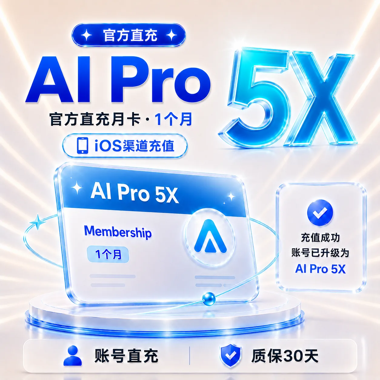 IOS渠道Codex PRO 5x 官方正规充值 【质保】 商品图片