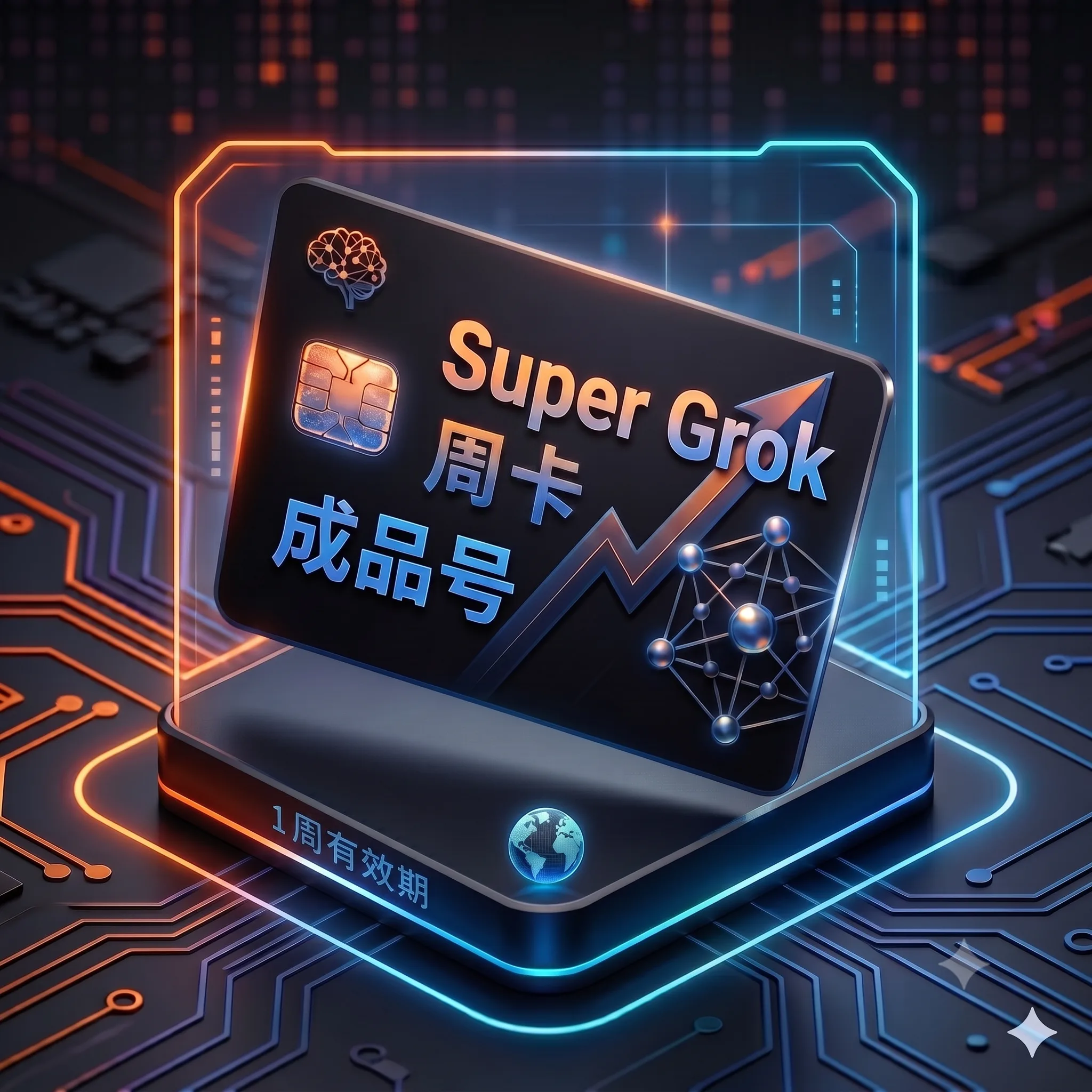 Super G r o k稳定特殊渠道周卡独享成品号 2(稳定新渠道,质保首登,保5天) 商品图片
