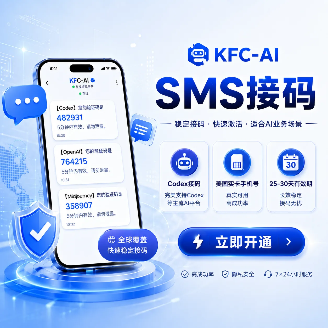 Codex/OpenAI接-美国实卡20-30天有效期 有效期内可无限接马(美区30天实体卡) 商品图片