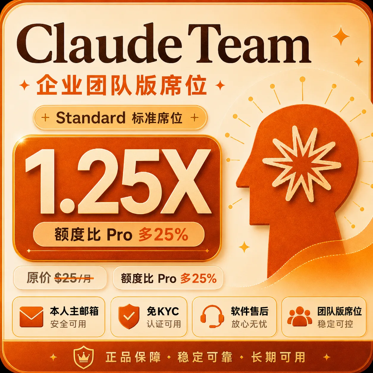 🥨 Claude Team 1.25X 商品图片