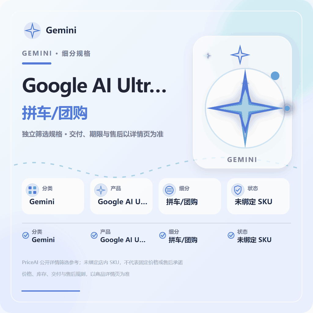 Google AI Ultra 20x【质保订阅】支持Antigravity反重力|家庭组邀请版 商品图片