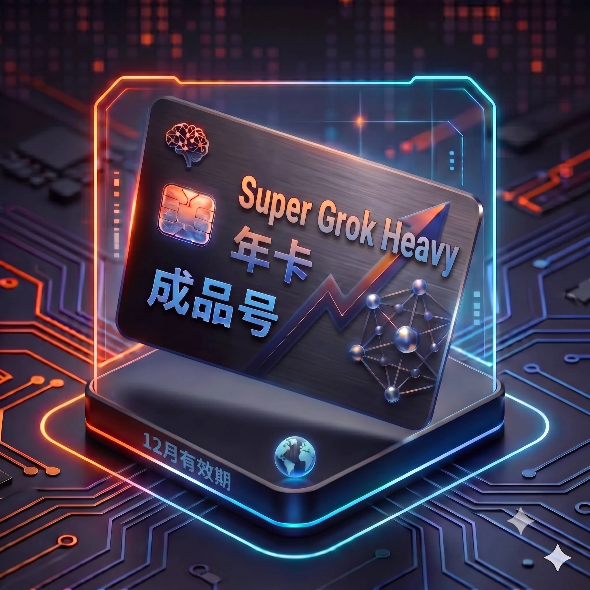 Super G r o k Heavy特殊渠道年卡成品号2(质保首登,首登成功后账号问题不会有任何售后和补偿,人工代发) 商品图片