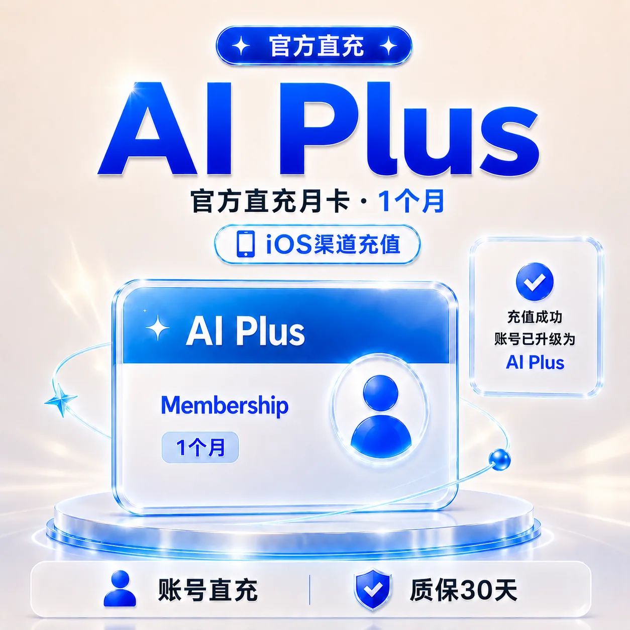 Codex AI Plus｜iOS官方直充月卡｜订阅质保30天 商品图片