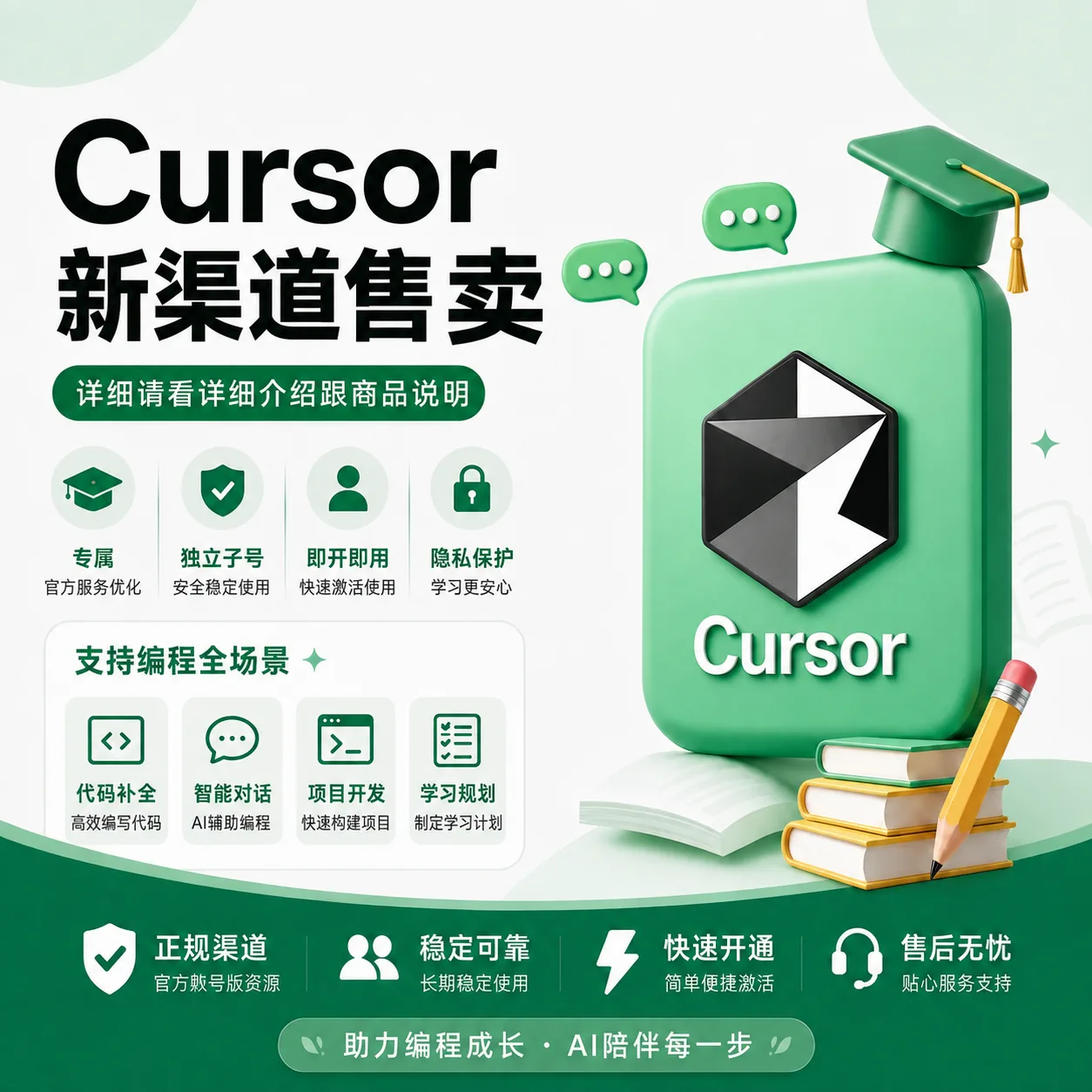 Cursor Free Auto 白号,微软邮箱绑定辅邮箱,介意勿买 商品图片