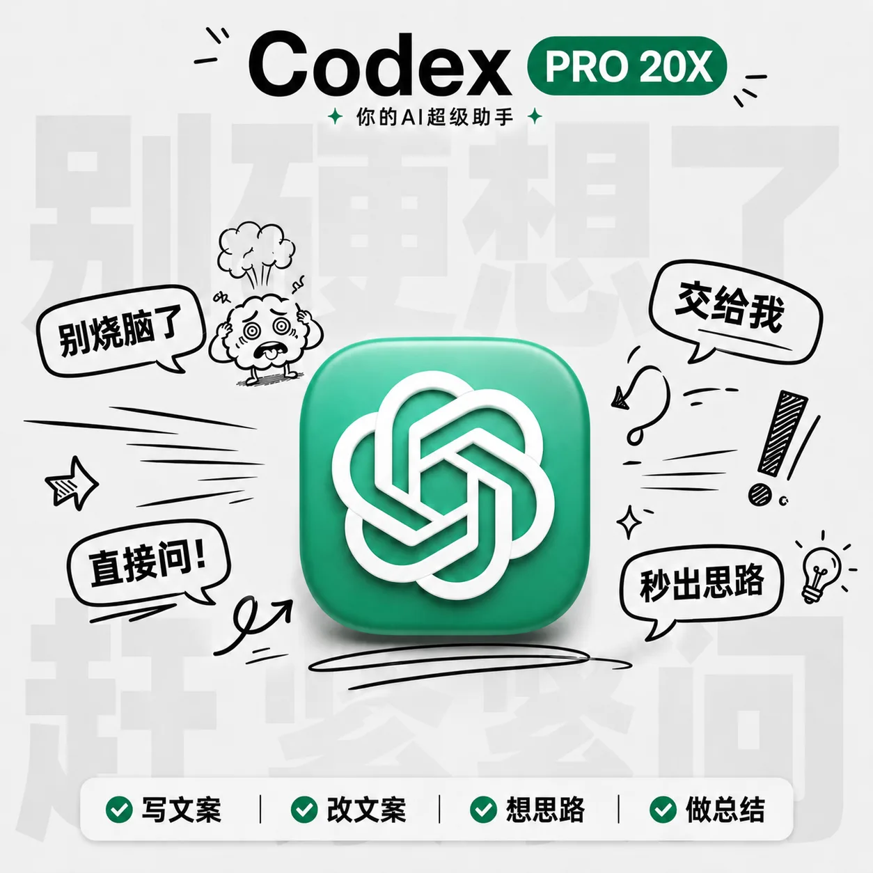 Codex Pro 20X 一个月 官方卡充 支持续费 商品图片