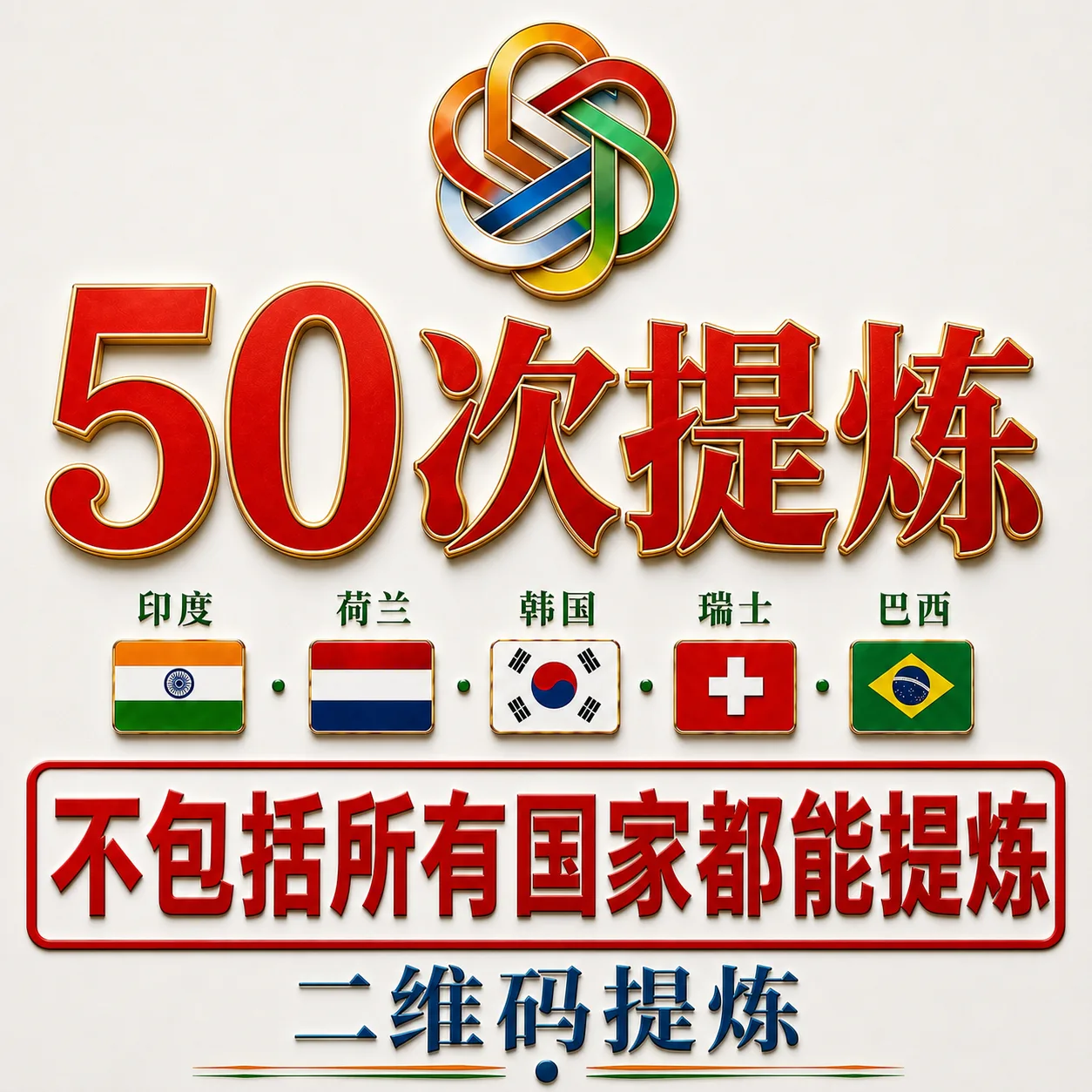 此商品出售-不退不换-50次 -只提炼-多国家-二维码提炼-不包括扫码 商品图片