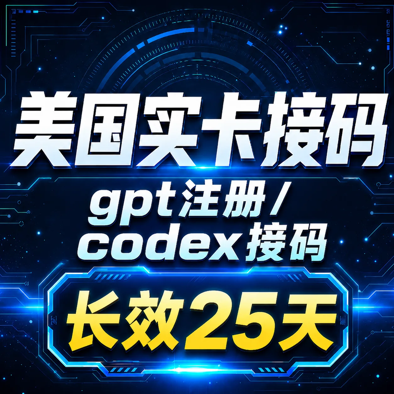 【美区长效】Codex接马实体卡 | 25天效期 可api商品图片