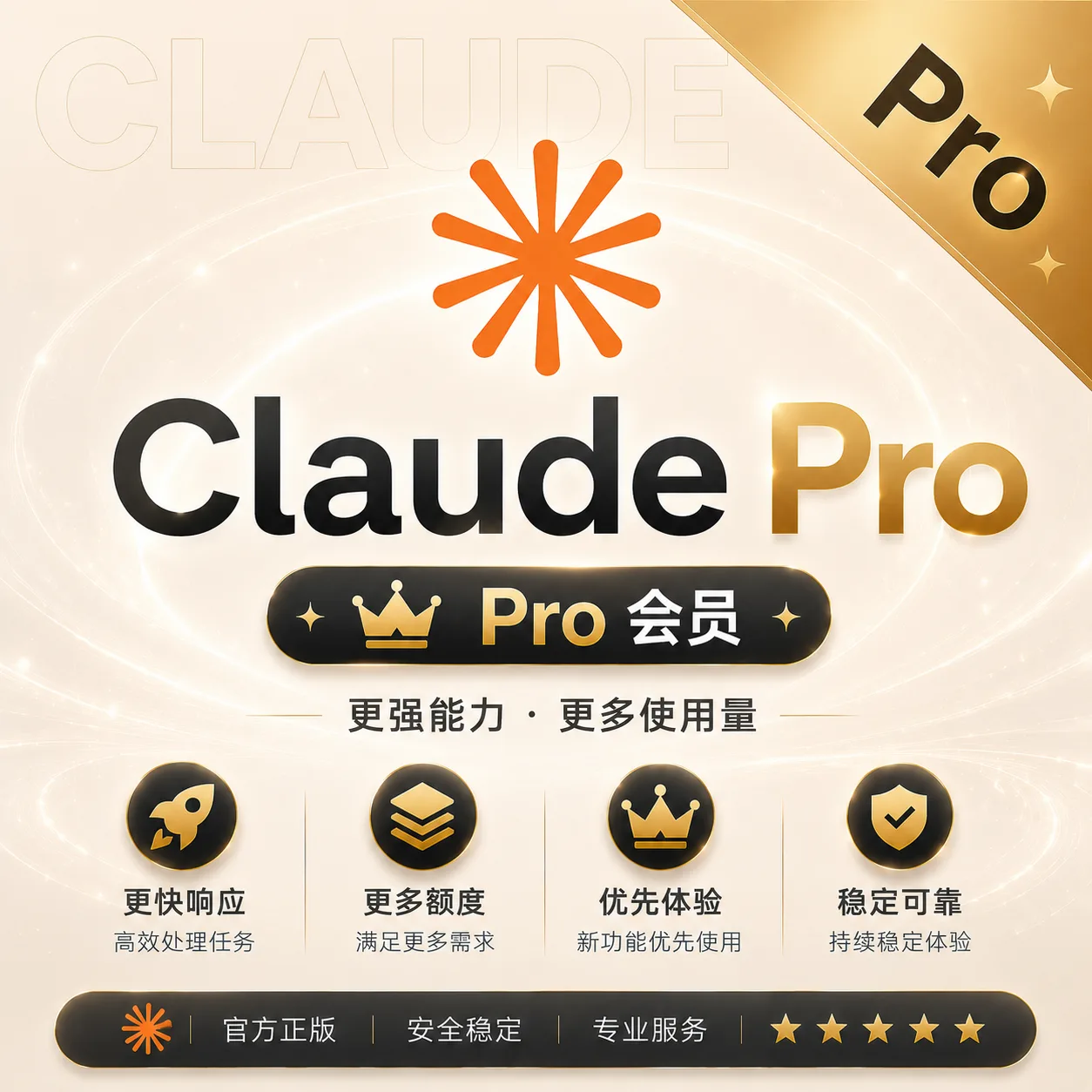 【正规秒充】Claude Pro 官方充值 商品图片