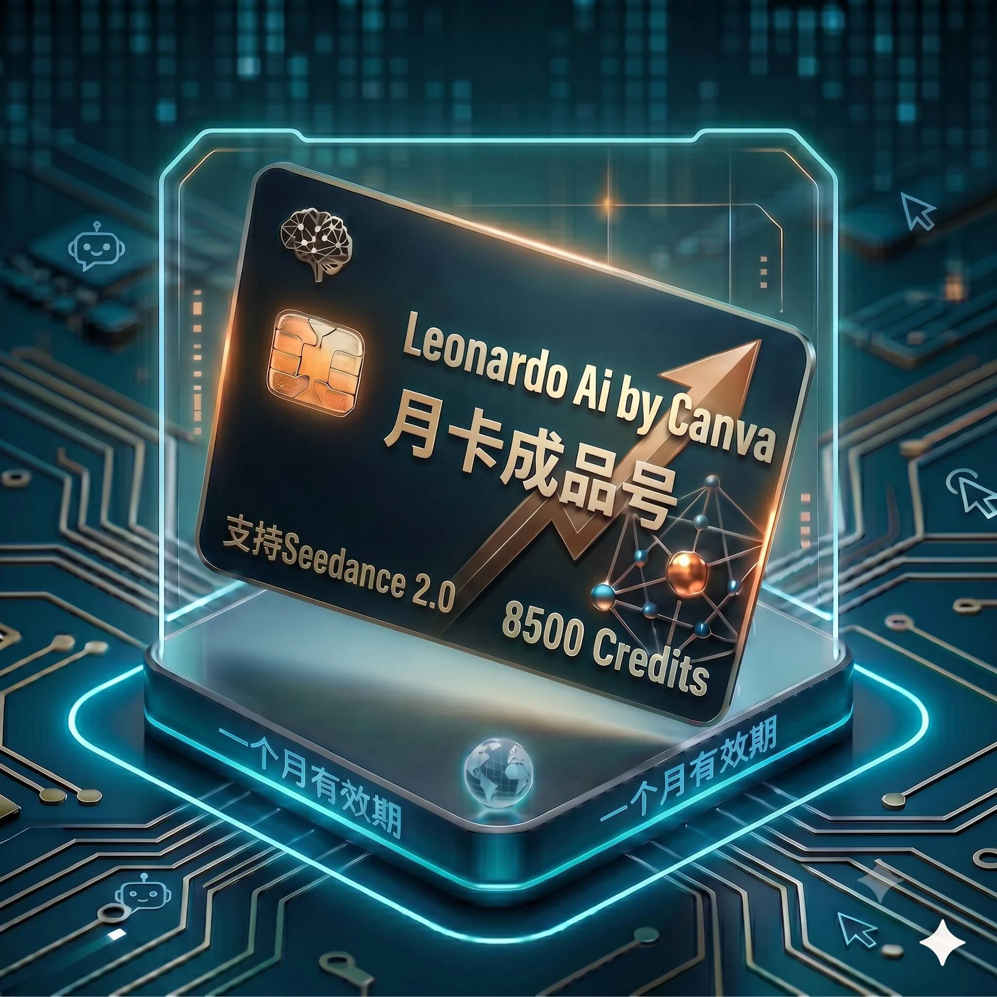 Leonardo Ai 稳定特殊渠道月卡独享成品号(8500积分,支持seedance2.0mini 等,质保首登) 商品图片
