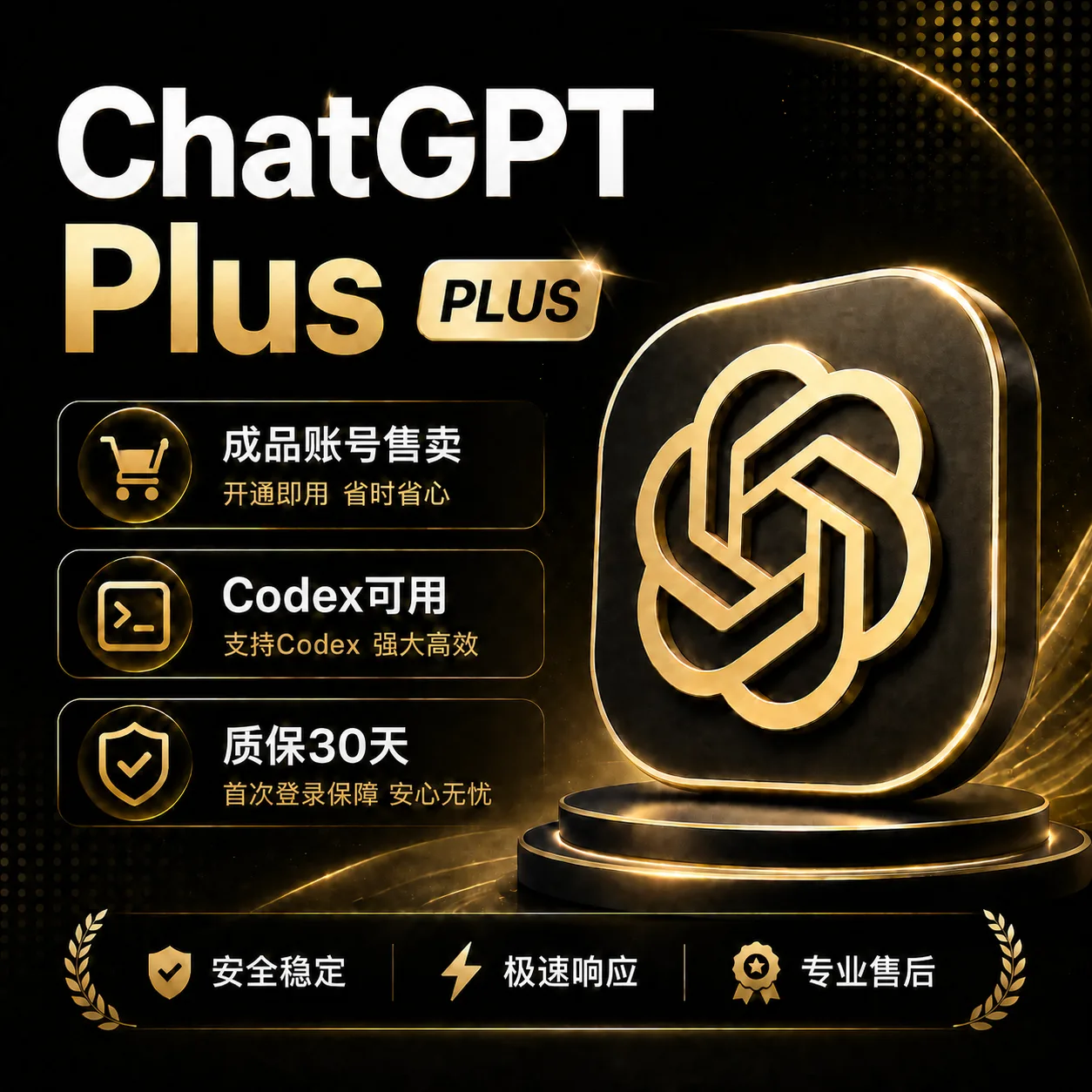 Codex Plus质保25天gmail越南渠道 苹果原生支付Codex(超稳) 商品图片