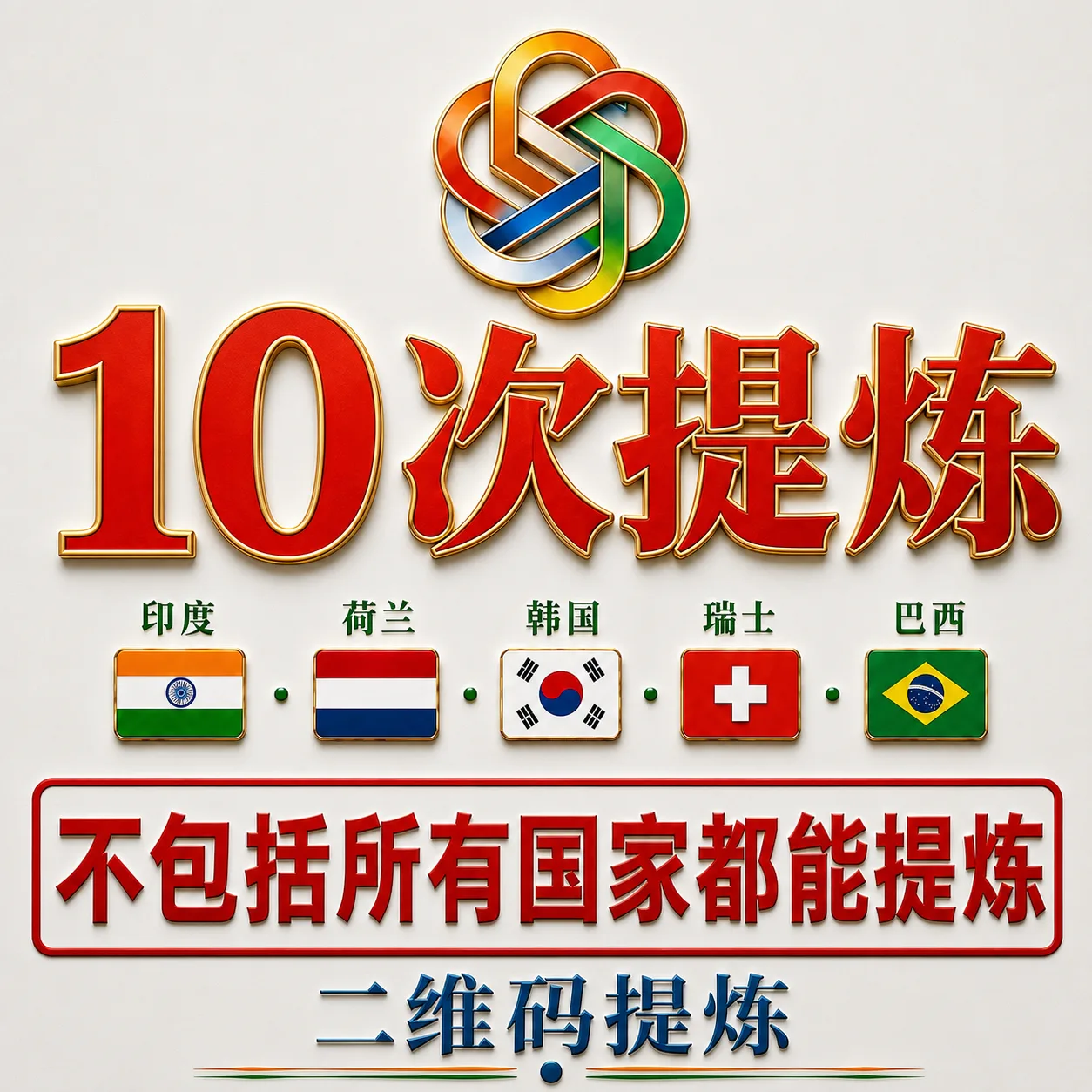 出售不退不换-10次-只提炼-看主页介绍-二维码提炼- 商品图片