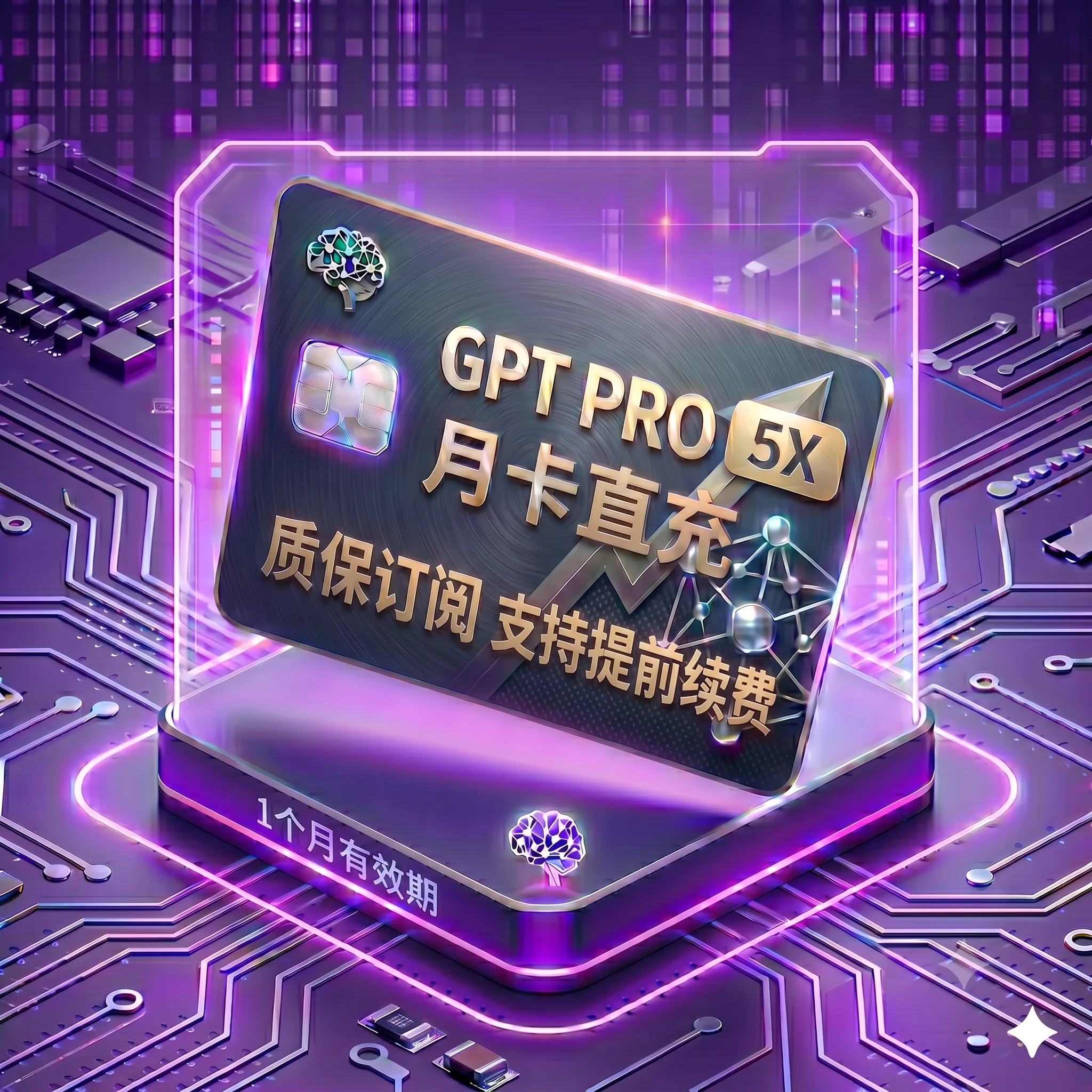 Pro 5X 稳定正规渠道直充1（质保订阅，封号不质保，支持覆盖升级，卡密自助充值服务） 商品图片
