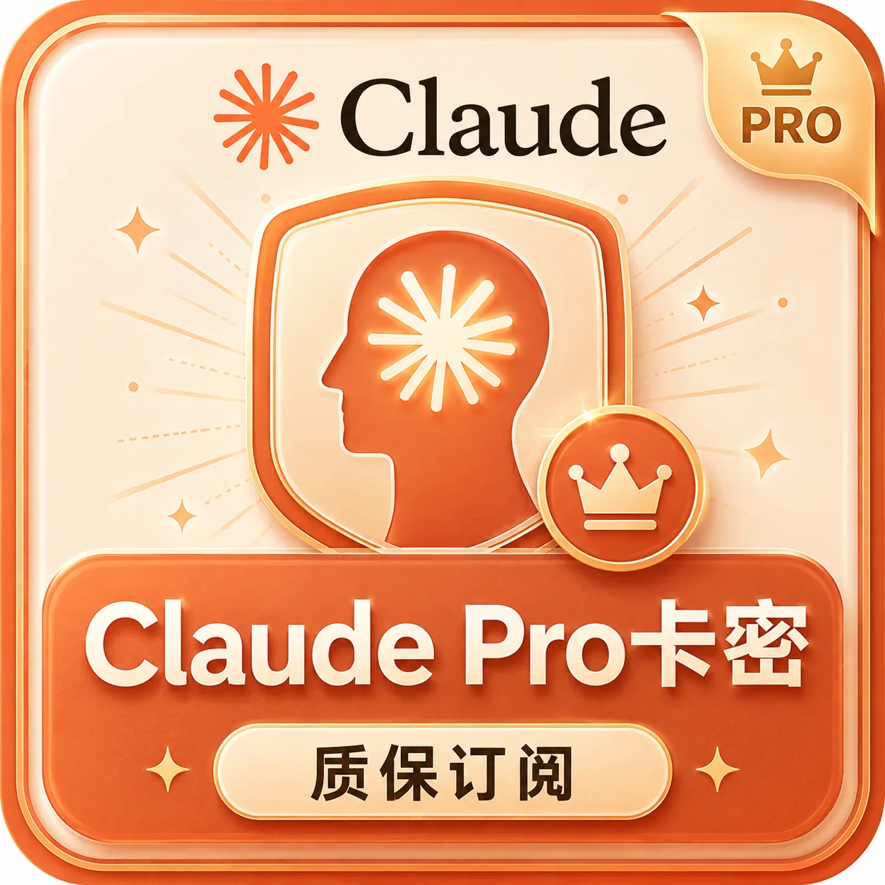 Claude Pro卡密【自助秒充】封号不保【秒封也不保】介意勿拍!!! 商品图片