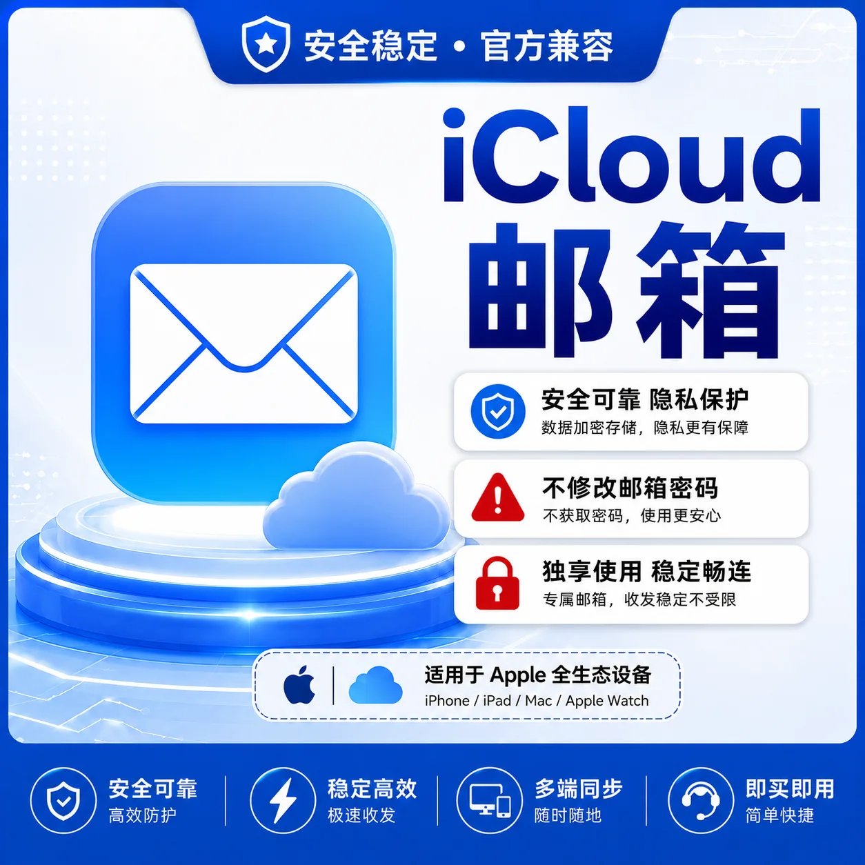 iCloud 邮箱｜稳定收发｜无售后商品图片