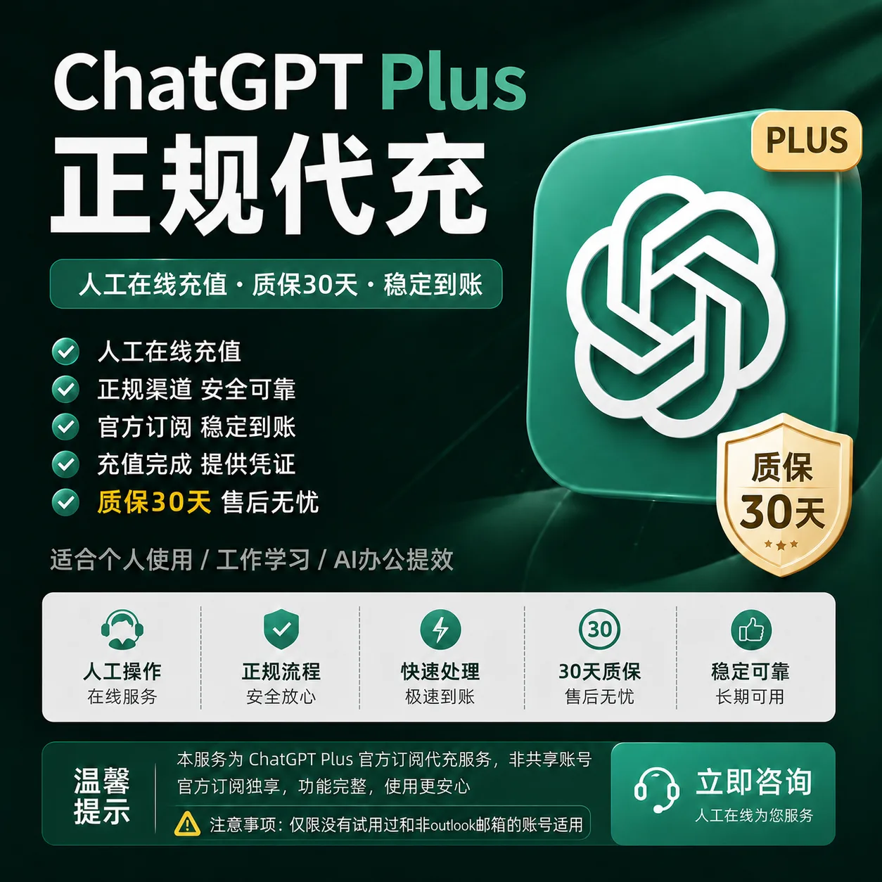 【官方代充】Codex Plus 月卡(源头代充) 商品图片