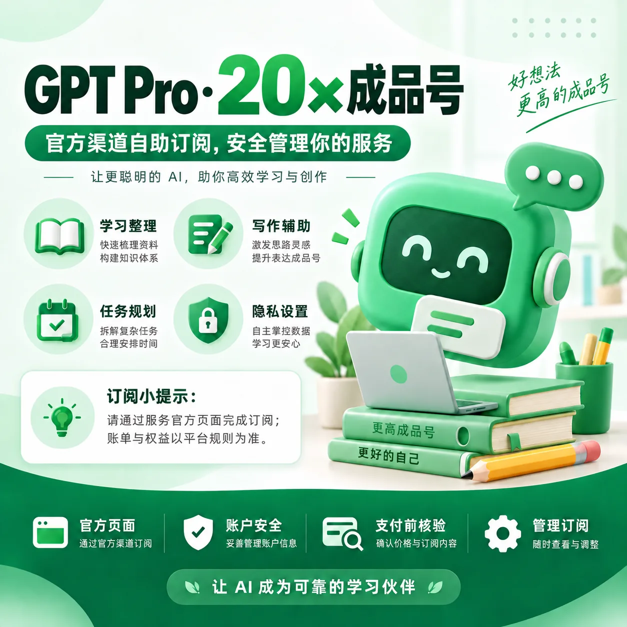 G Codex Pro 20x 成品号 质保订阅 带账单 正规卡付 商品图片