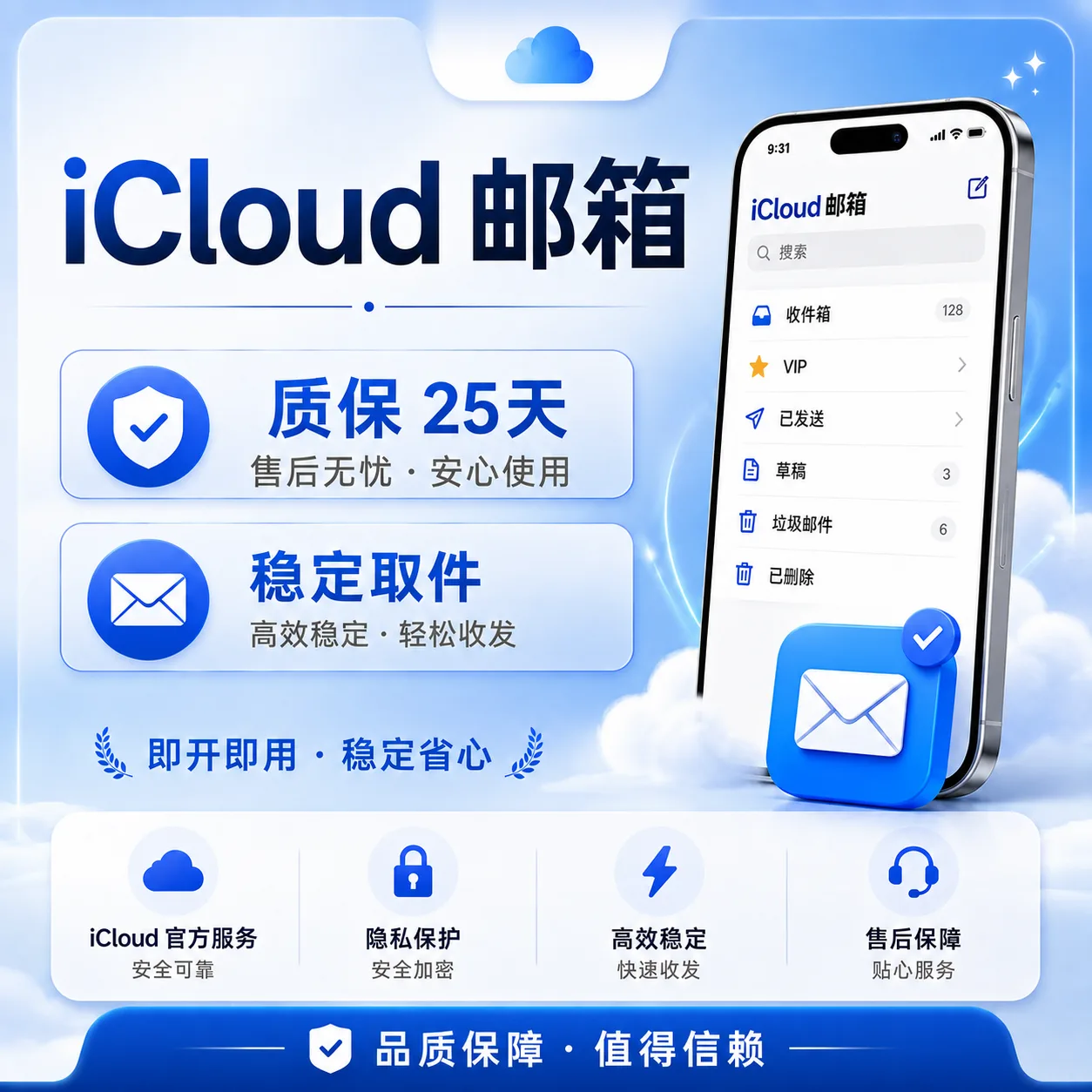 iCloud 隐私邮箱|G*T专用|15天质保 商品图片